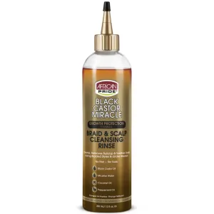 African Pride Black Castor Growth Protection Braid & Scalp Cleansing Rinse 355ml