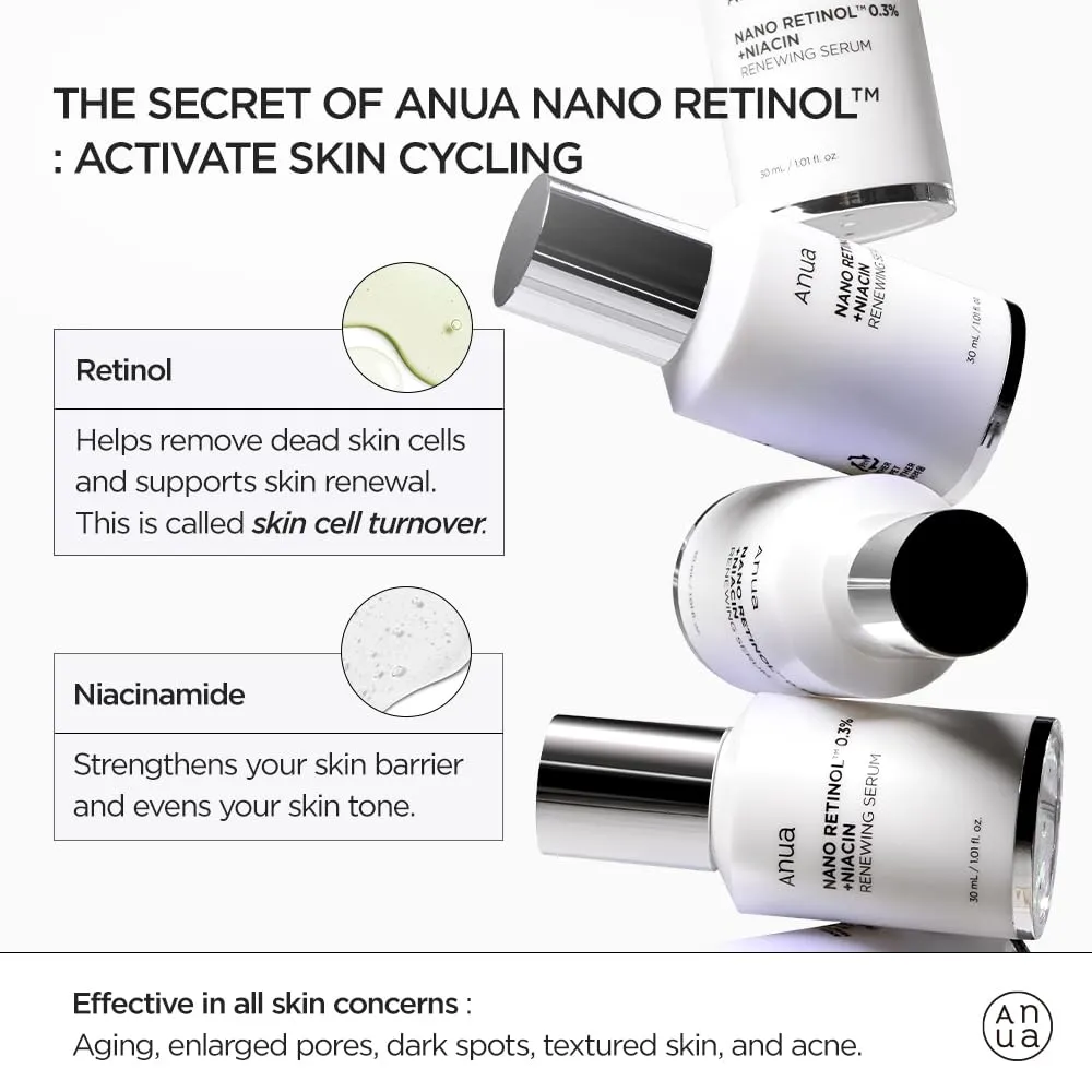 anua Nano Retinol 0.3%   Niacin Renewing Serum