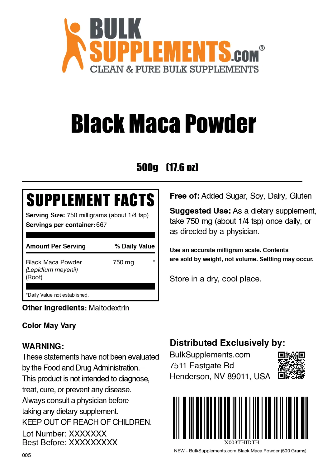 Black Maca Powder