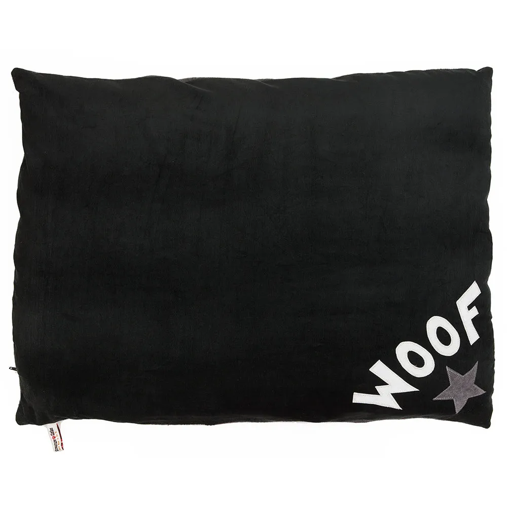 Charcoal Grey Woof Star Dog Bed