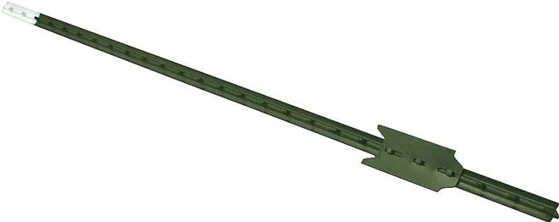 CMC TP125PGN070 T-Post, 7 ft H, Steel, Green/White :EA: QUANTITY: 5