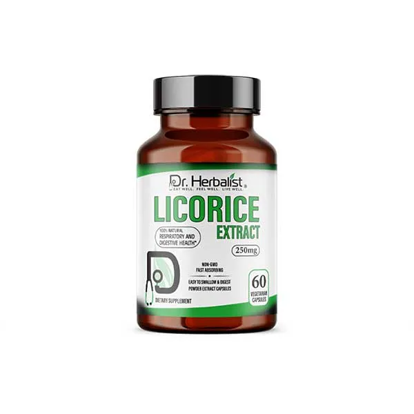 Dr. Herbalist Licorice 250Mg Dietary Supplement