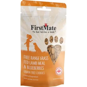 FirstMate Free Range Grass Fed Lamb & Blueberry Dog Treats, 8 oz