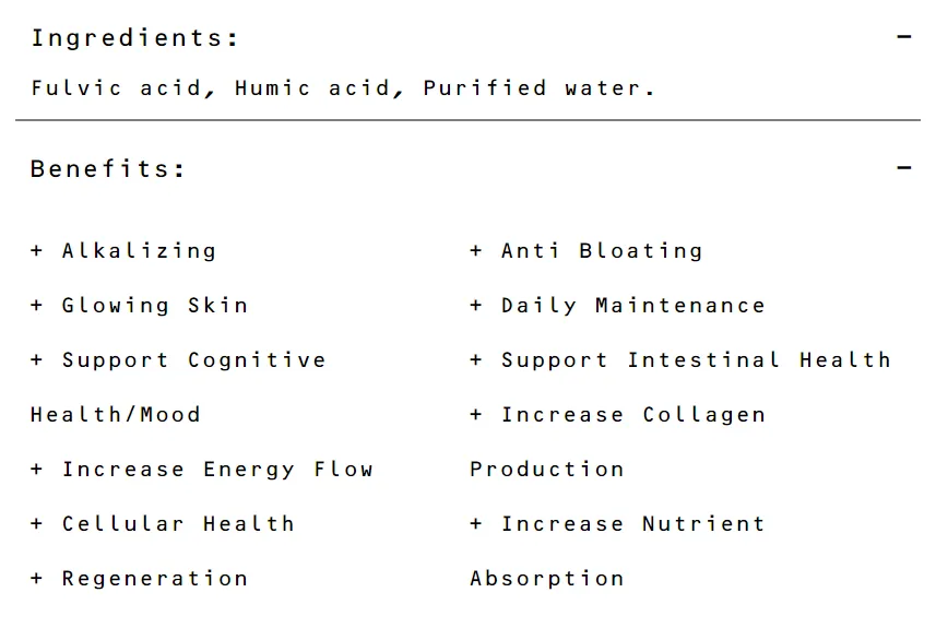 FLVC Fulvic Acid Daily Tonic Drops