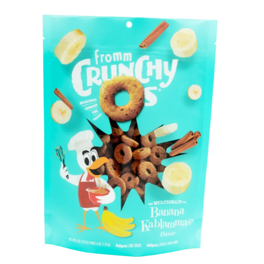 Fromm Crunchy O's Banana Kablammas Dog Treats, 6-oz bag