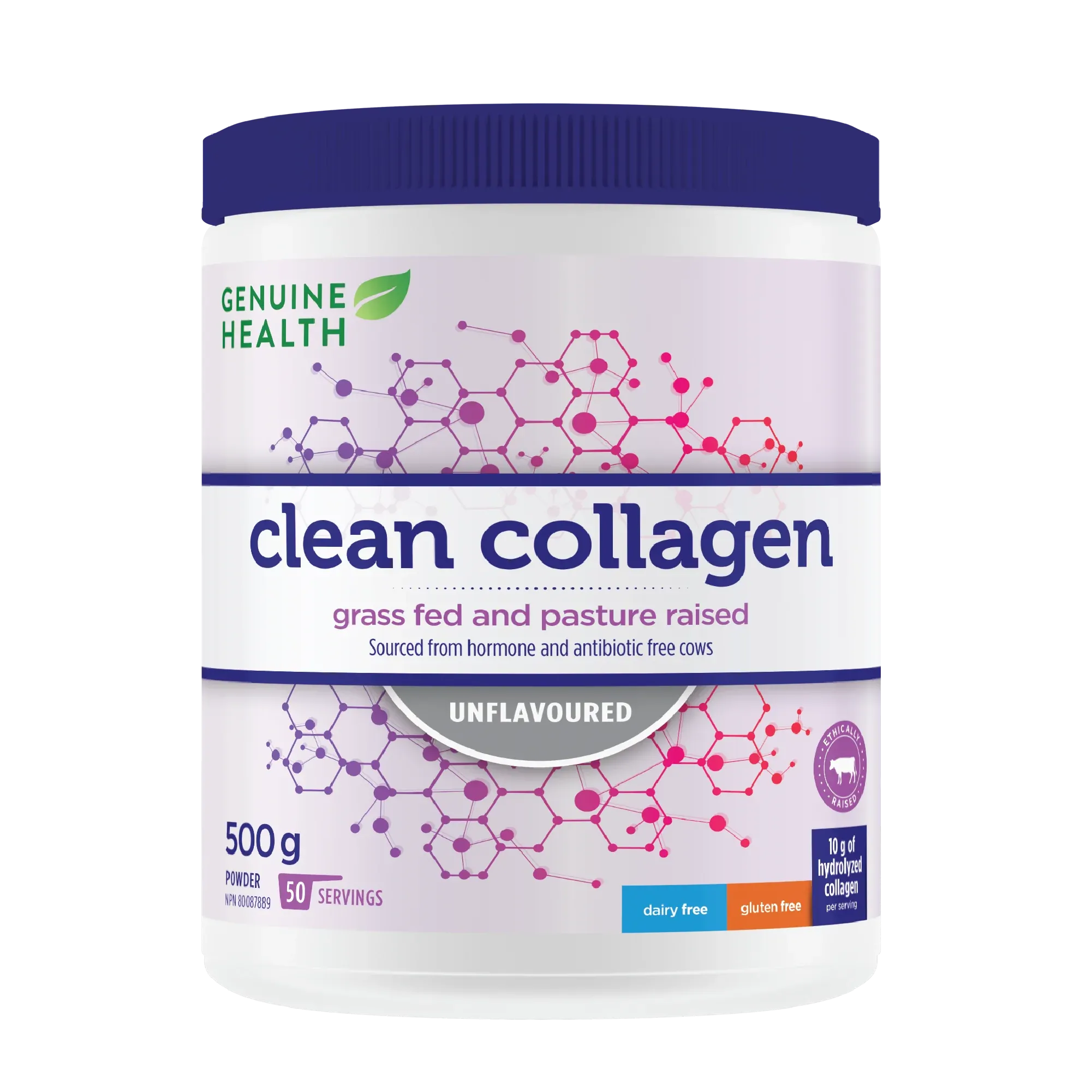 Genuine Health Clean Collagen (Bovine) - Unflavoured 500g