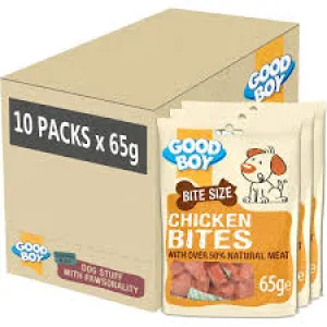 Good Boy Bite Size Chicken Bites 10 x 65g
