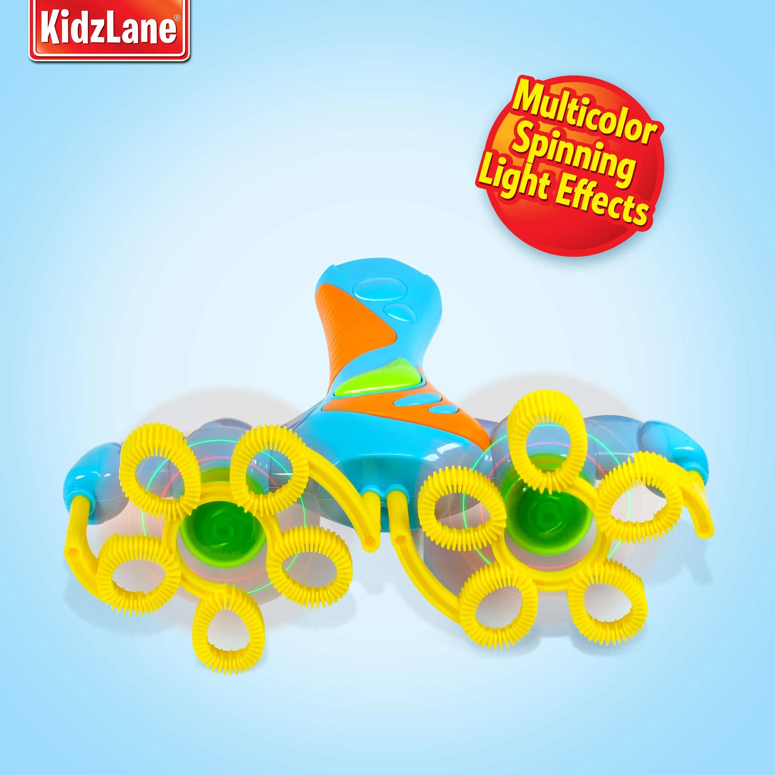 Kidzlane Bubble Gun | Bubbles for Kids and Toddlers | Light Up Bubble Machine for Kids