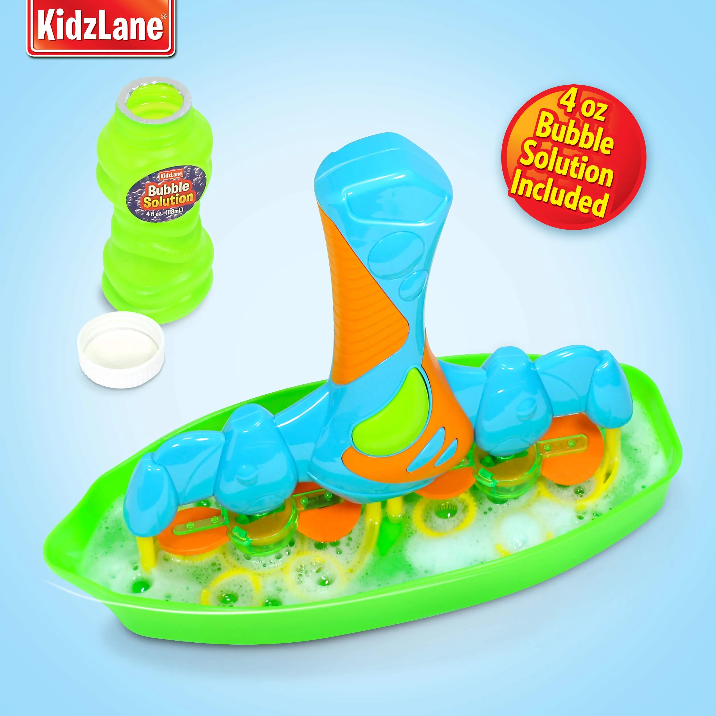 Kidzlane Bubble Gun | Bubbles for Kids and Toddlers | Light Up Bubble Machine for Kids