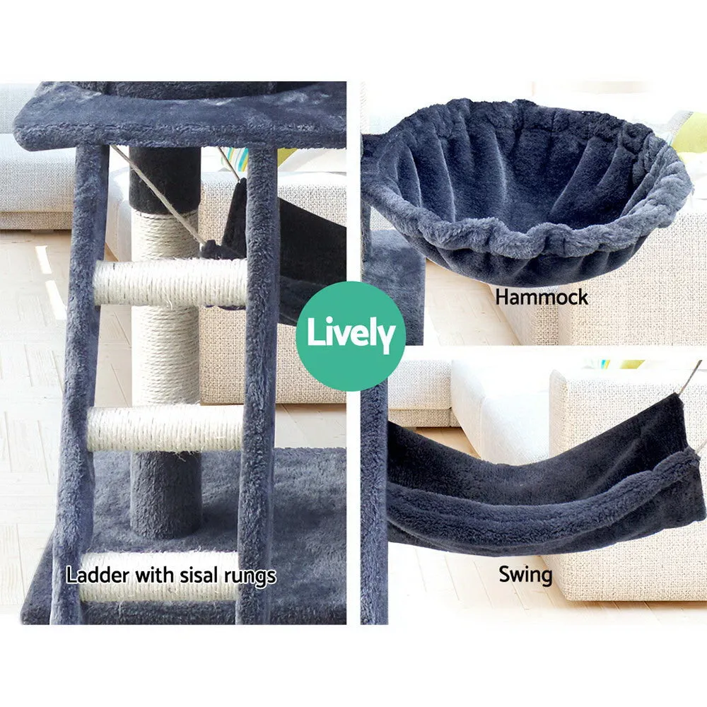 Multi-Level Cat Tree, Condo with Hammock & Scratching Post - i.Pet