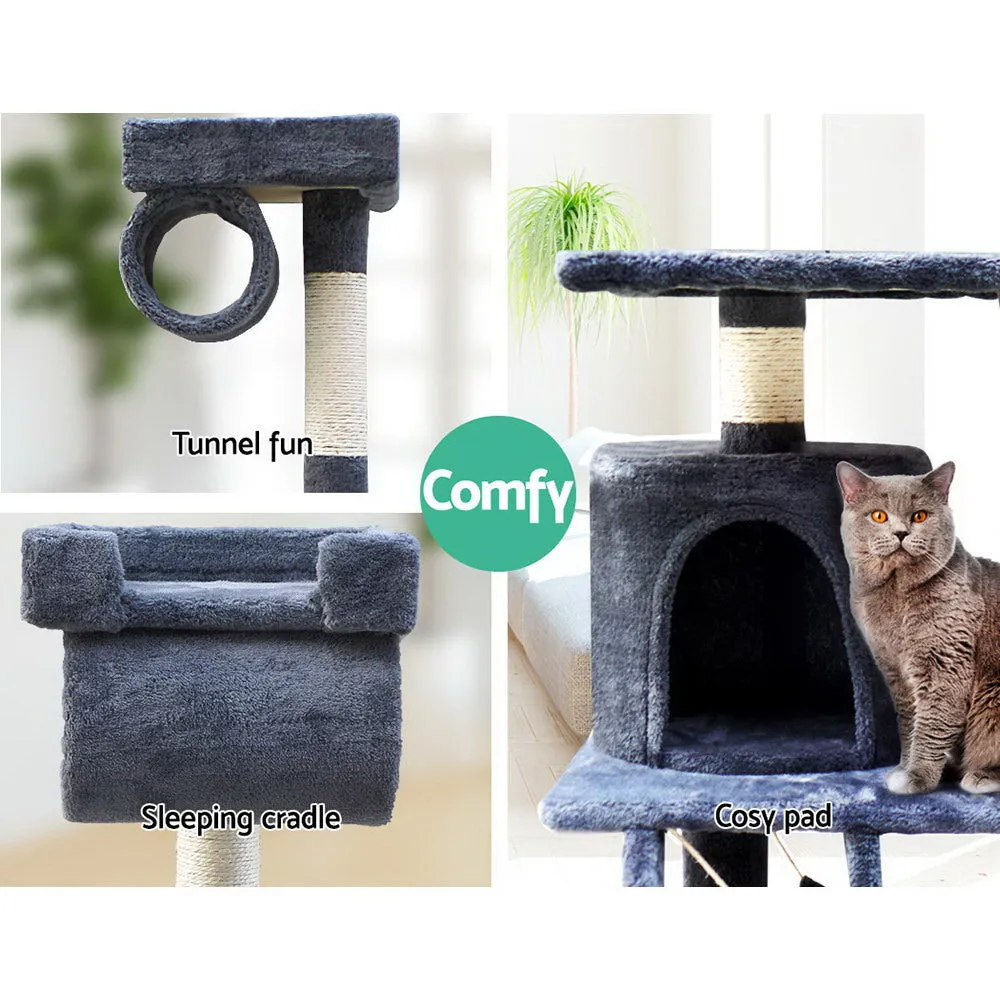 Multi-Level Cat Tree, Condo with Hammock & Scratching Post - i.Pet