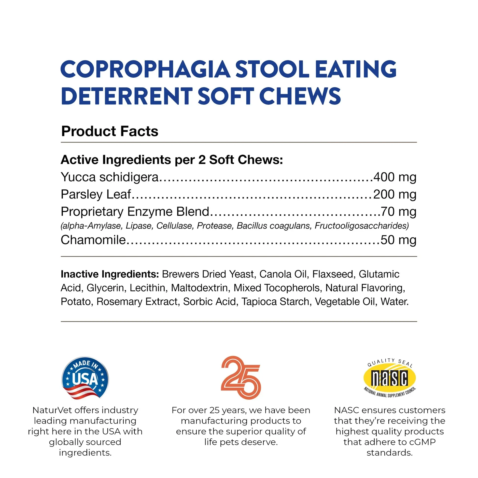NaturVet Coprophagia Stool Eating Deterrent Soft Chews