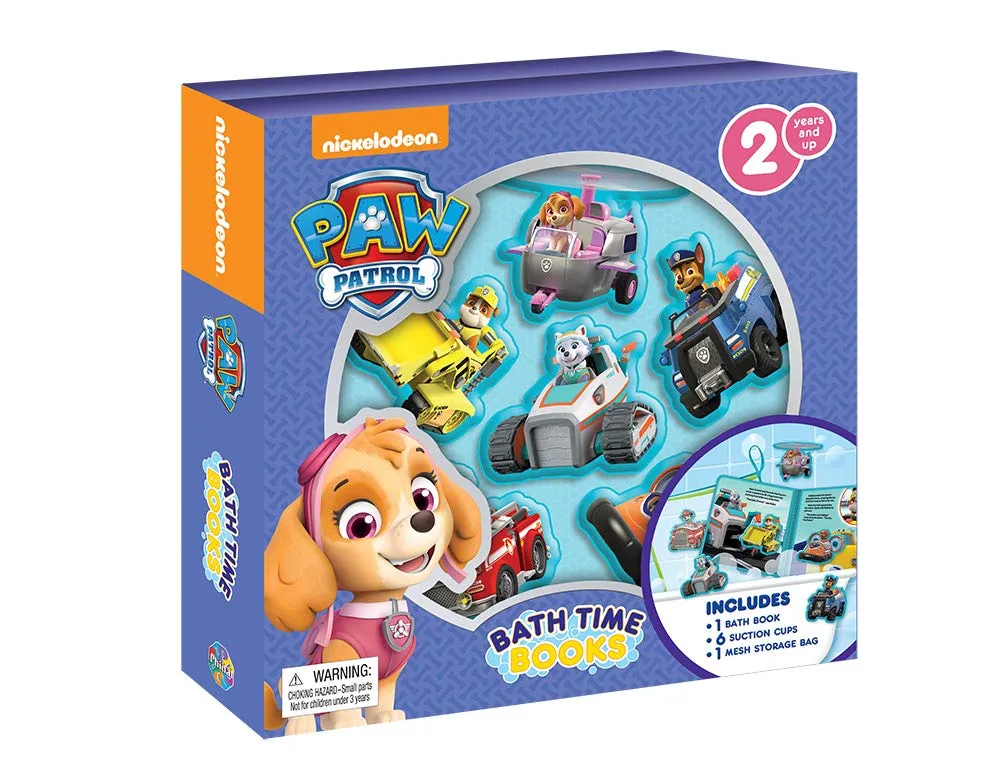 Phidal Nick Paw Patrol Girls Bath Time Water Proof Book - English