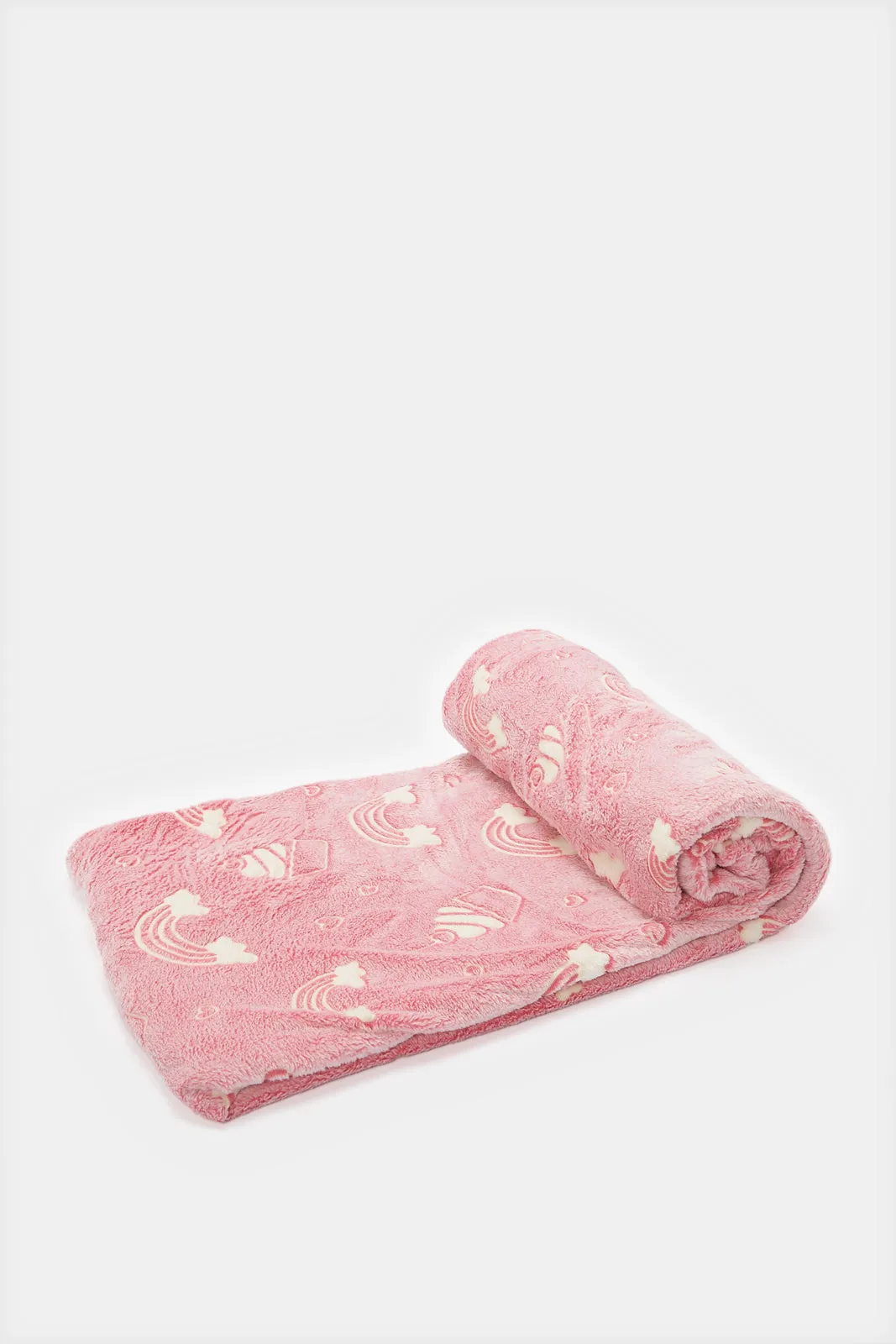 Pink Unicorn Glow In Dark Kids Blanket