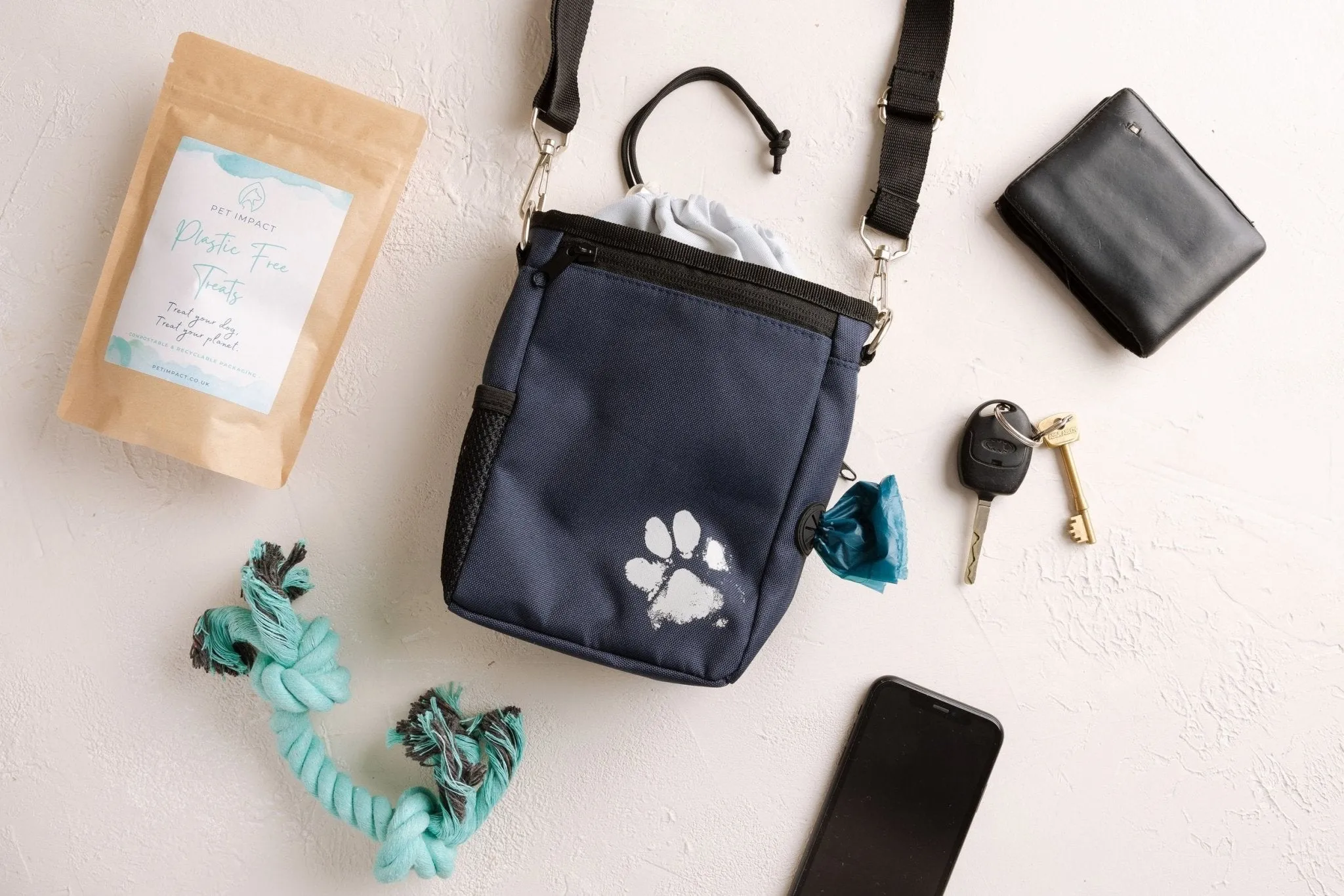 Recycled Treat & Dog Walking Bag