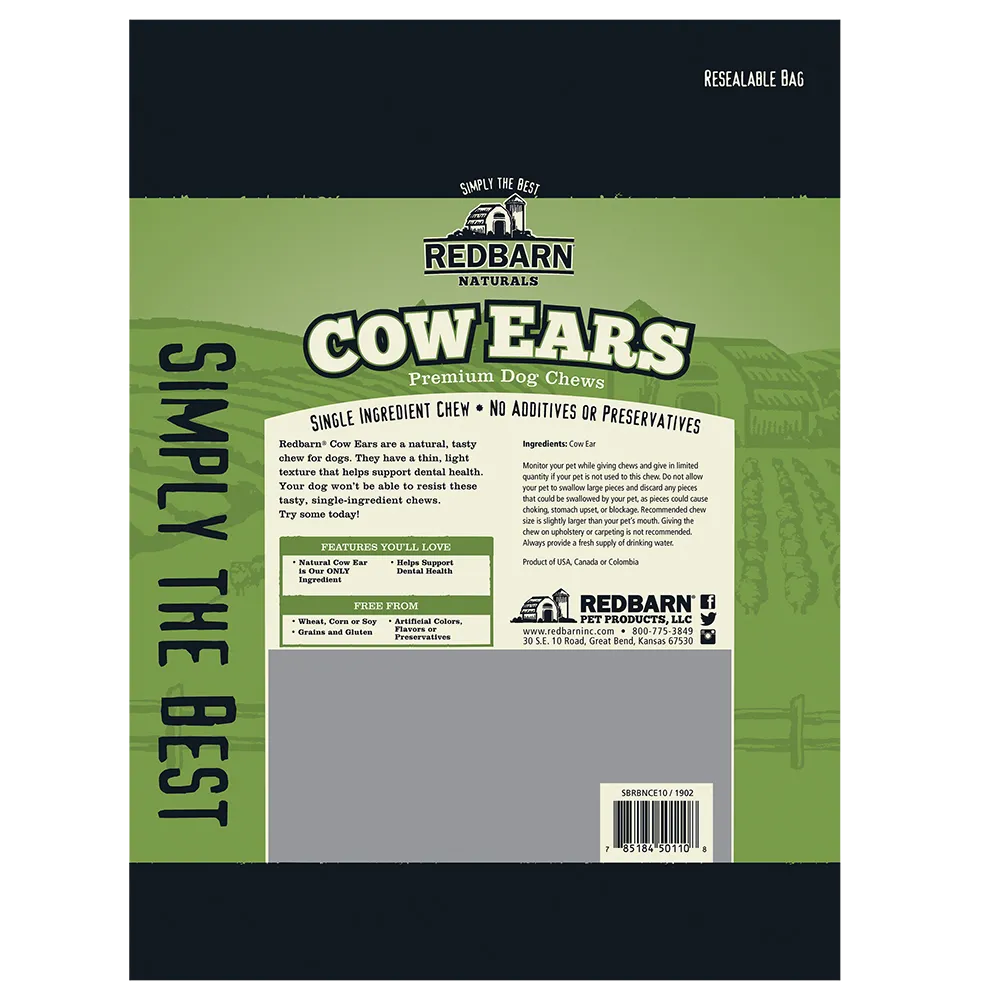 Redbarn Cow Ears Dog Treats, 4.2oz