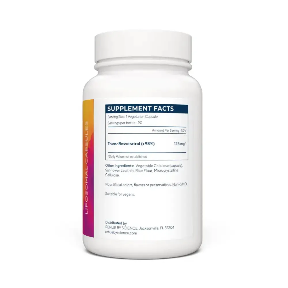 Renue Liposomal Trans-Resveratrol 90 Capsules