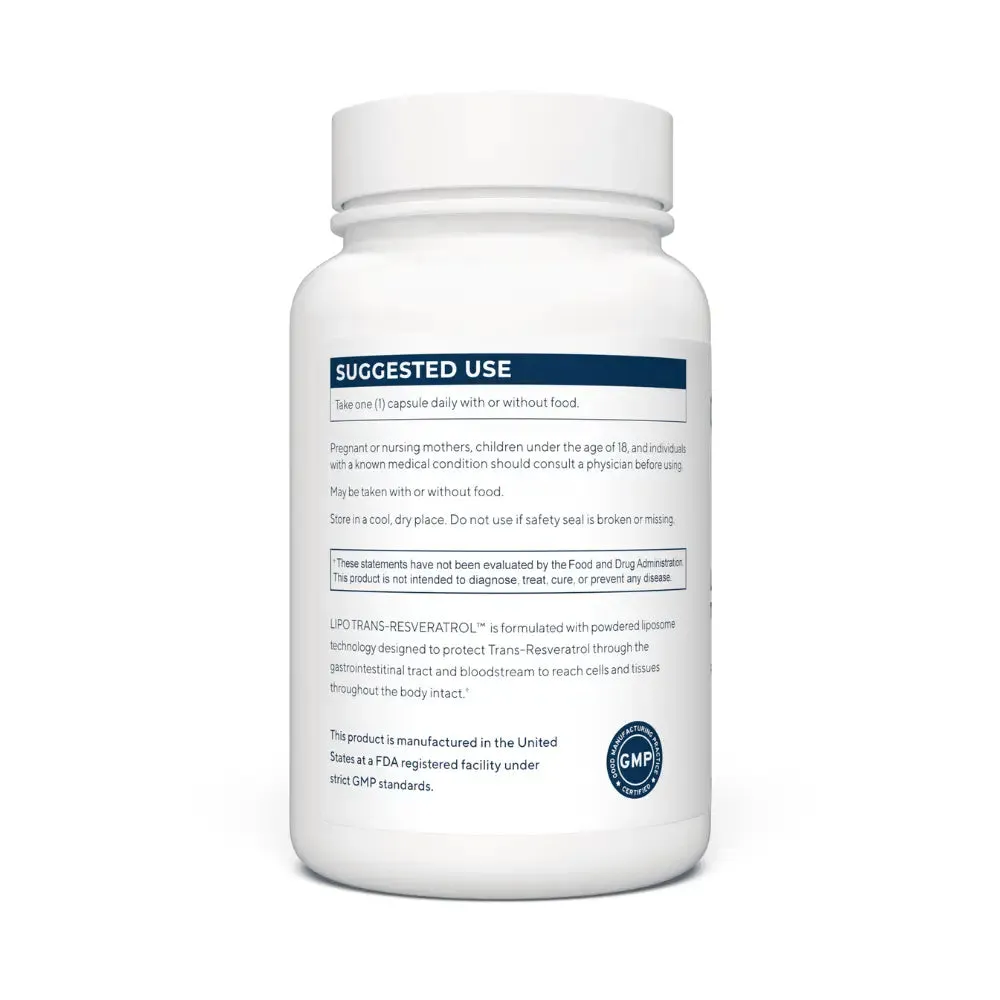 Renue Liposomal Trans-Resveratrol 90 Capsules