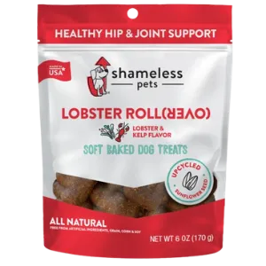 Shameless Pets Soft-Baked Lobster Rollover Biscuits for Dogs, 6oz