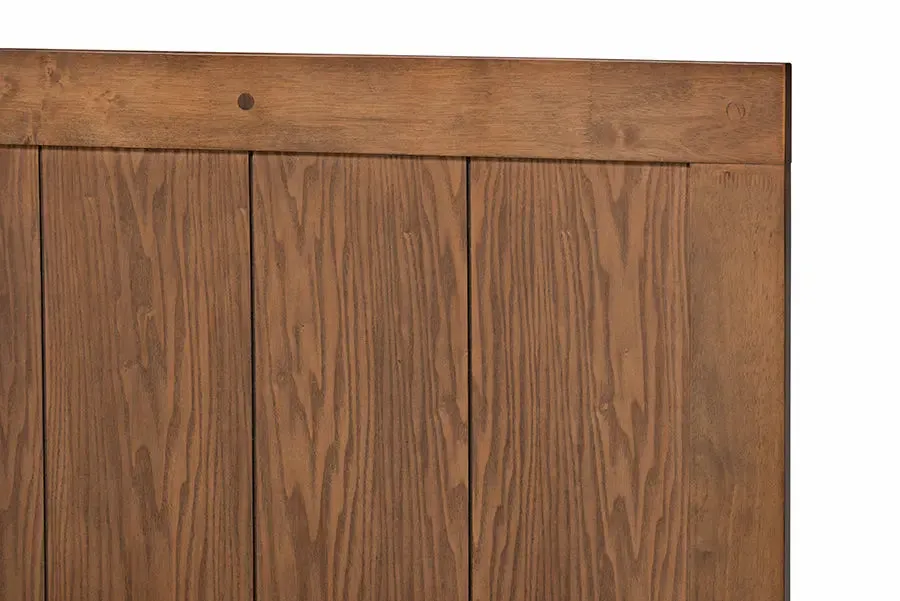 Sydney Ash Walnut Finished Wood Platform Bed (Twin)