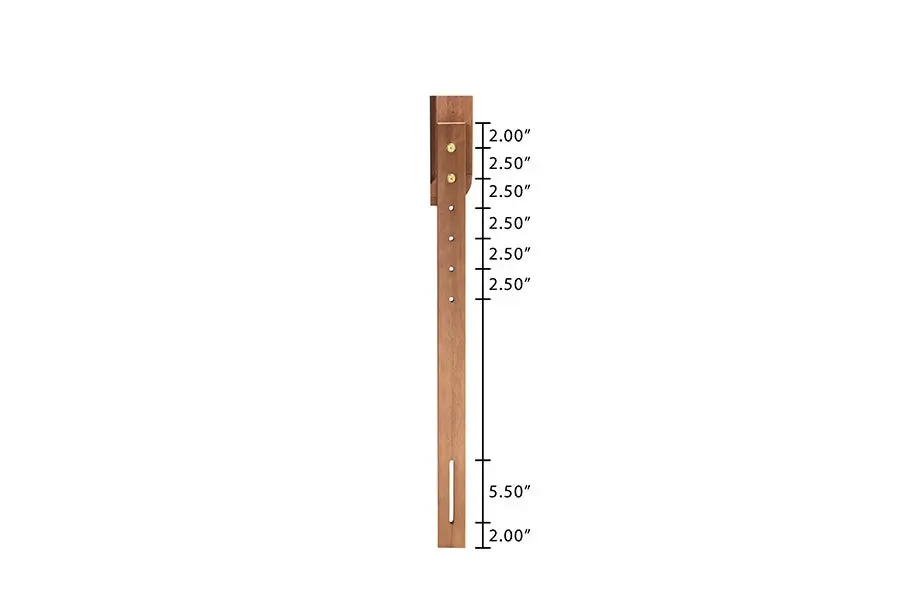 Sydney Ash Walnut Finished Wood Platform Bed (Twin)