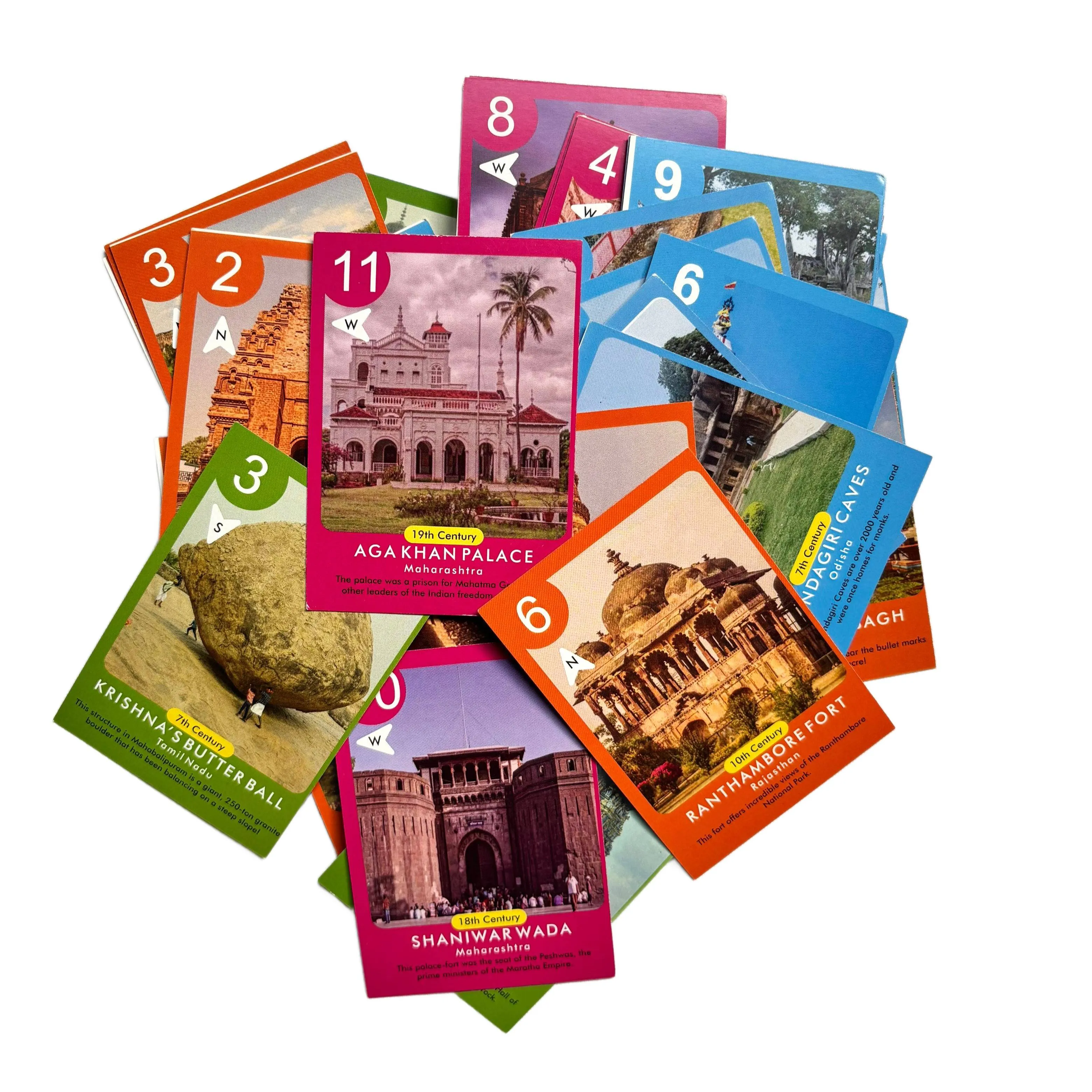 Taali Bharat Yatra - Indian Monument Card Game (52 Cards)