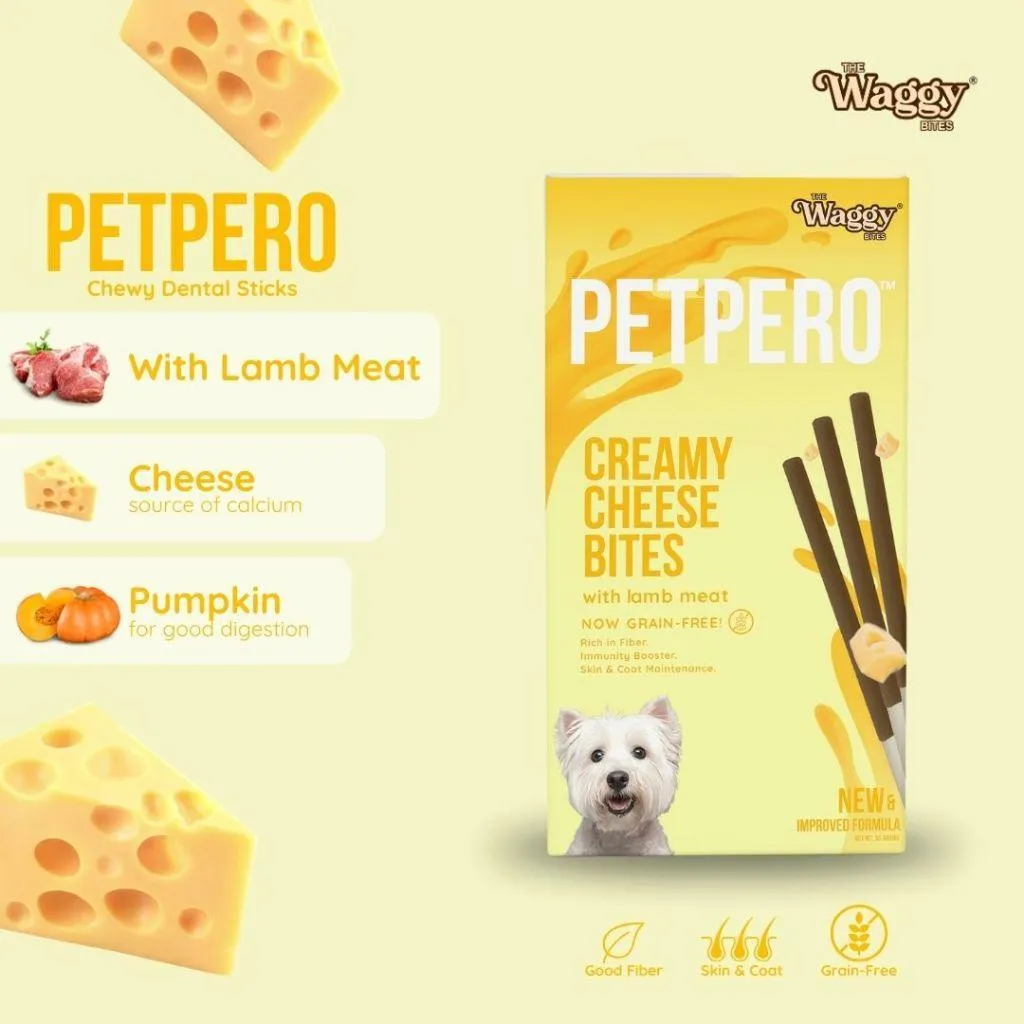 The Waggy Bites - Petpero Creamy Cheese   Lamb