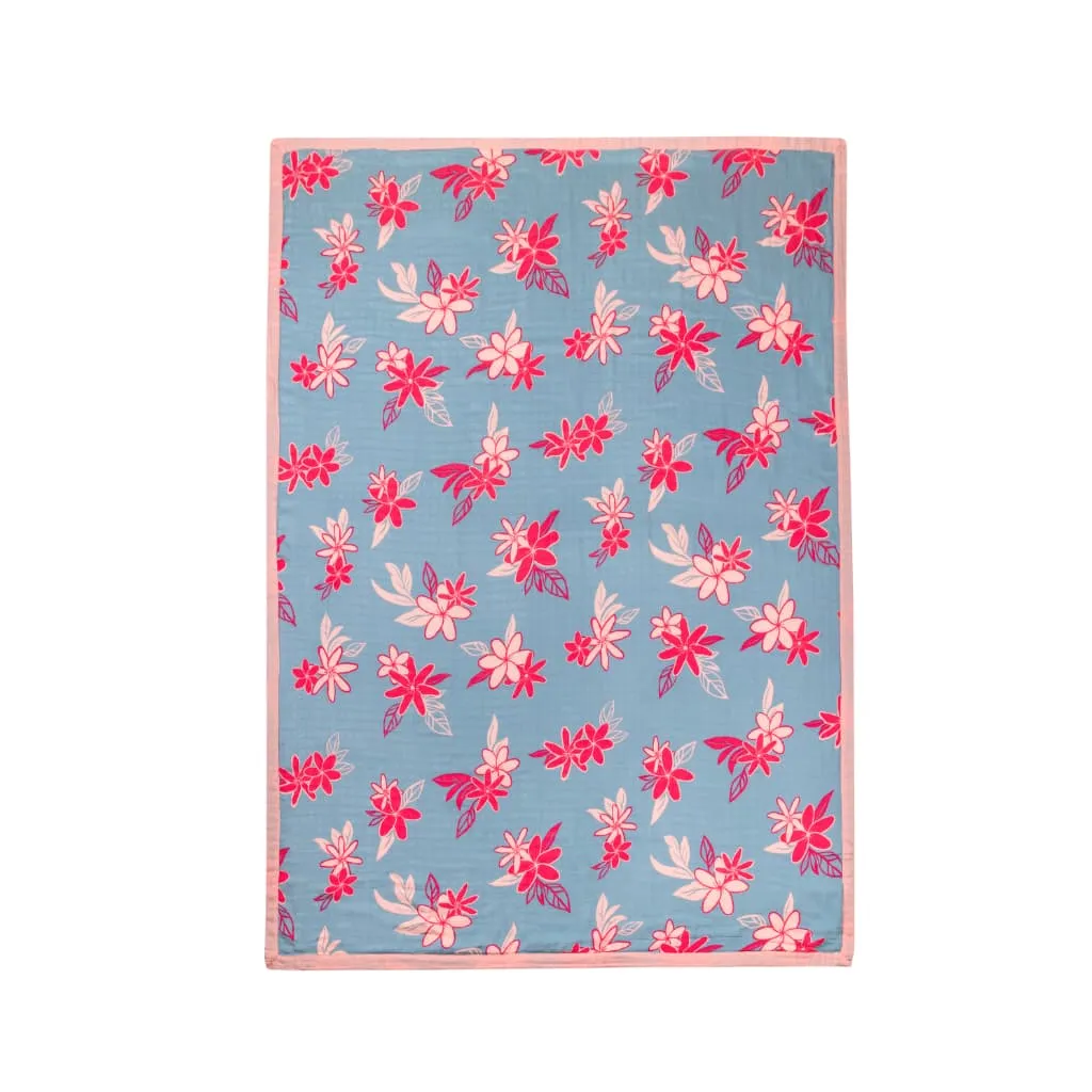 Tiare Breeze Hawaiian Bamboo and Cotton blend Throw Blanket