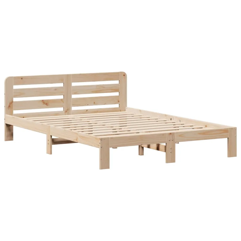 vidaXL Bed Frame without Mattress 160x200 cm Solid Wood Pine
