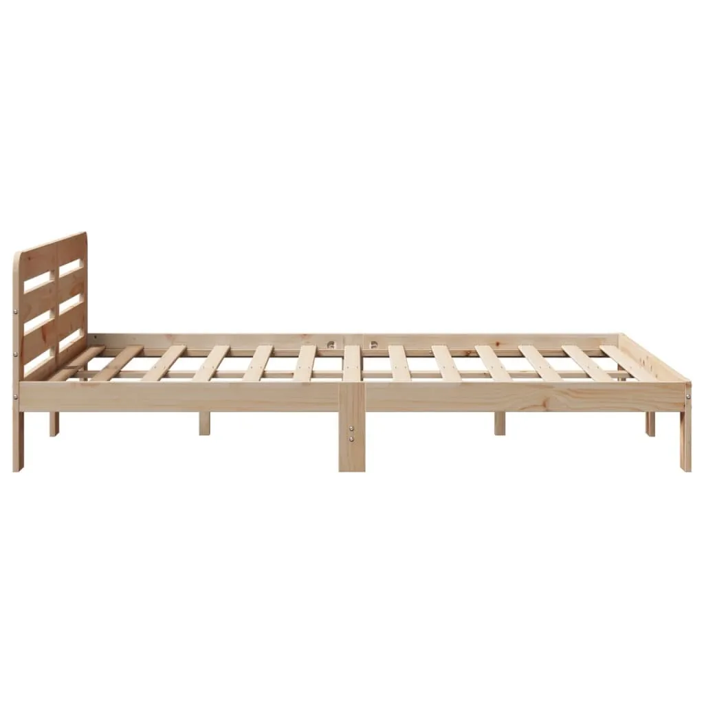 vidaXL Bed Frame without Mattress 160x200 cm Solid Wood Pine