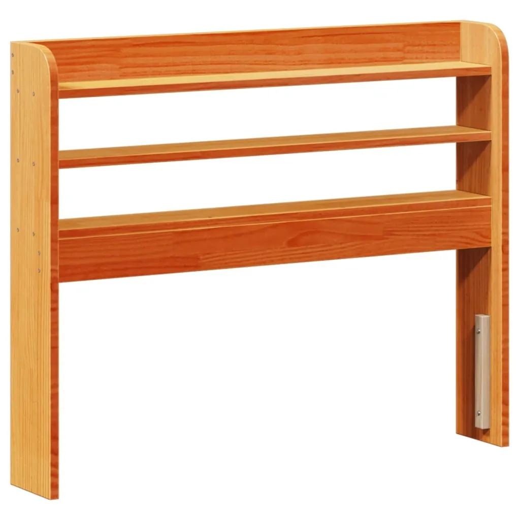 vidaXL Bed Frame without Mattress Wax Brown 100x200 cm Solid Wood Pine