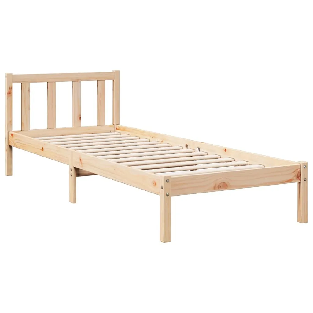vidaXL Extra Long Bed Frame without Mattress 80x220 cm Solid Wood Pine