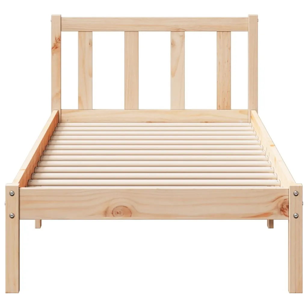vidaXL Extra Long Bed Frame without Mattress 80x220 cm Solid Wood Pine