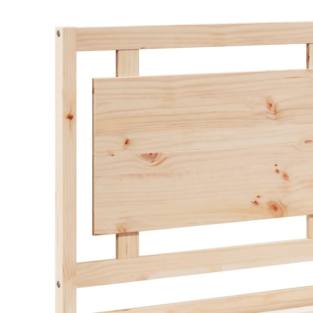 vidaXL Extra Long Bed Frame without Mattress?140x220 cm Solid Wood