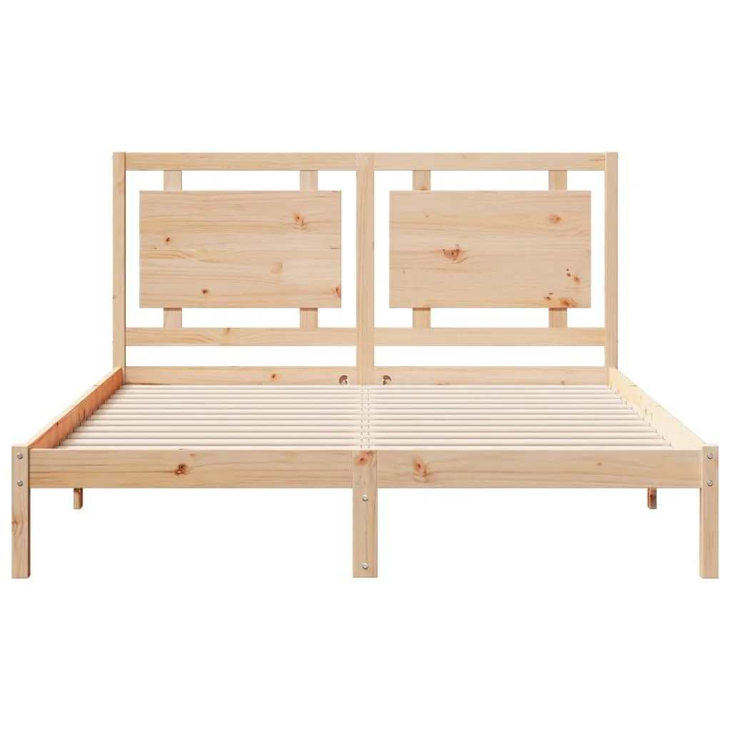 vidaXL Extra Long Bed Frame without Mattress?140x220 cm Solid Wood