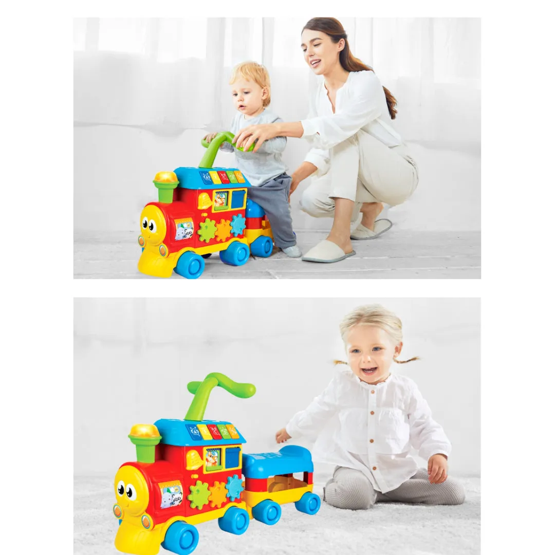 WinFun Walker Ride-on Learning Train - Boy or Girl Ages 12 to 36 Months